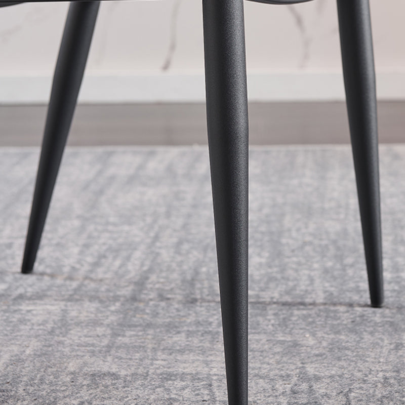 工業用ダイニングルームサイドチェアフェイクレザーアームオープンチェア用キッチン