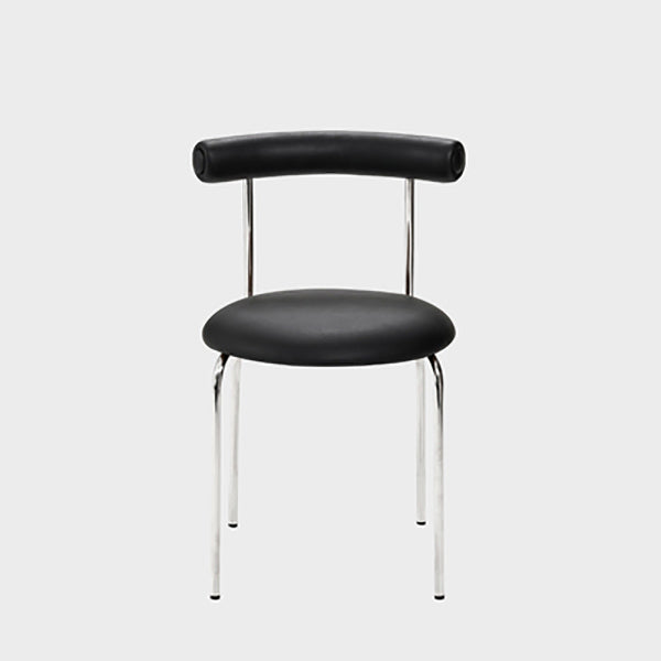 Modern Armless Dining Chairs Stackable Low Back Dining Chair Black 1 Piece Clearhalo 'Dining Chairs' 'Dining Tables & Seating' 'dining_chair' 'furn' 'furn_dining_chair' 'Furniture' 'Kitchen & Dining Furniture' 5845953