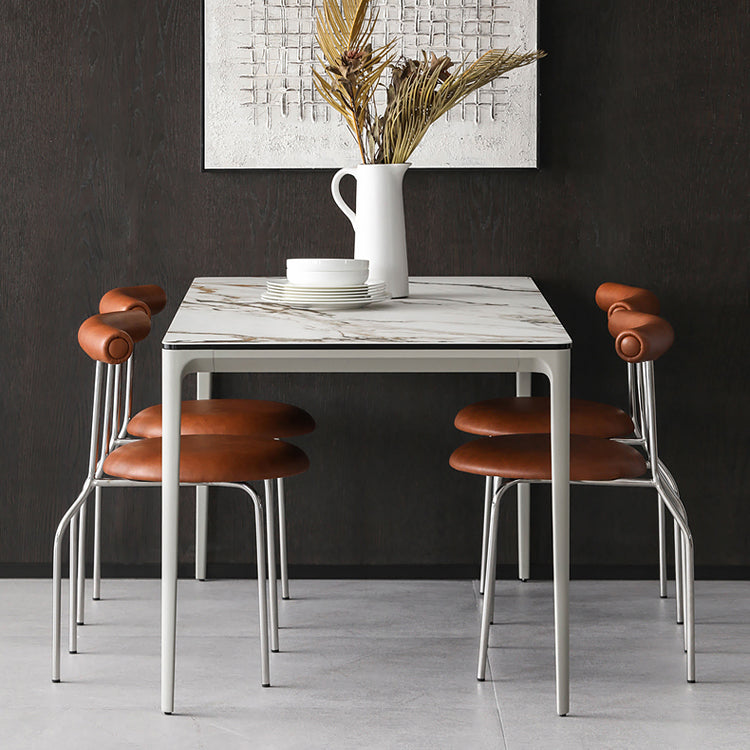 Modern Armless Dining Chairs Stackable Low Back Dining Chair Clearhalo 'Dining Chairs' 'Dining Tables & Seating' 'dining_chair' 'furn' 'furn_dining_chair' 'Furniture' 'Kitchen & Dining Furniture' 5845964