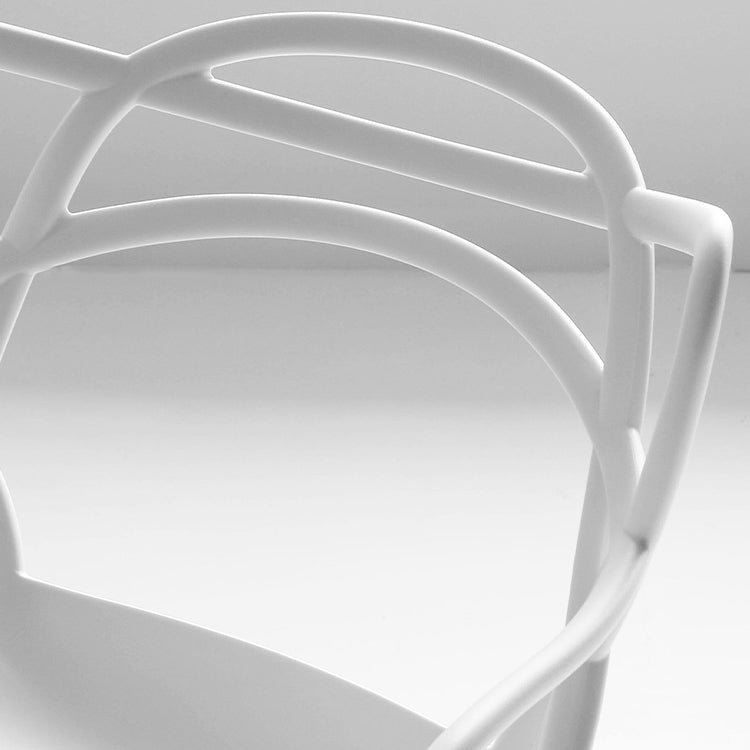 Scandinavian Stackable Dining Chairs Plastic Armless Dining Side Chair