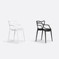 Scandinavian Stackable Dining Chairs Plastic Armless Dining Side Chair