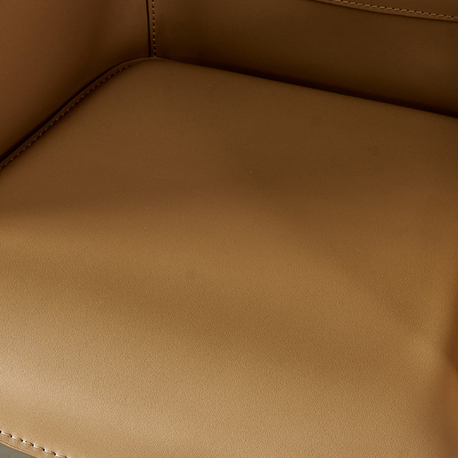 Faux Leather Dining Arm Chair Contemporary Dining and Accent Chairs Clearhalo 'Dining Chairs' 'Dining Tables & Seating' 'dining_chair' 'furn' 'furn_dining_chair' 'Furniture' 'Kitchen & Dining Furniture' 5846086