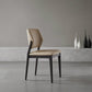 Ash Wood Legs Side Chair Modern Armless Dining Chairs with Upholstered