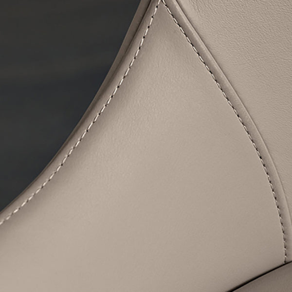 モダンなダイニングルームの椅子フェイクレザーとウッドダイニングサイドチェア