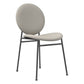 Metal Legs Dining Chairs Fabric Armless Dining Side Chair for Home