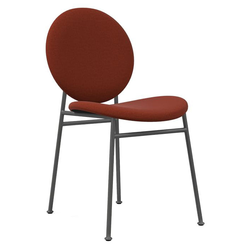 Metal Legs Dining Chairs Fabric Armless Dining Side Chair for Home
