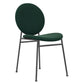 Metal Legs Dining Chairs Fabric Armless Dining Side Chair for Home