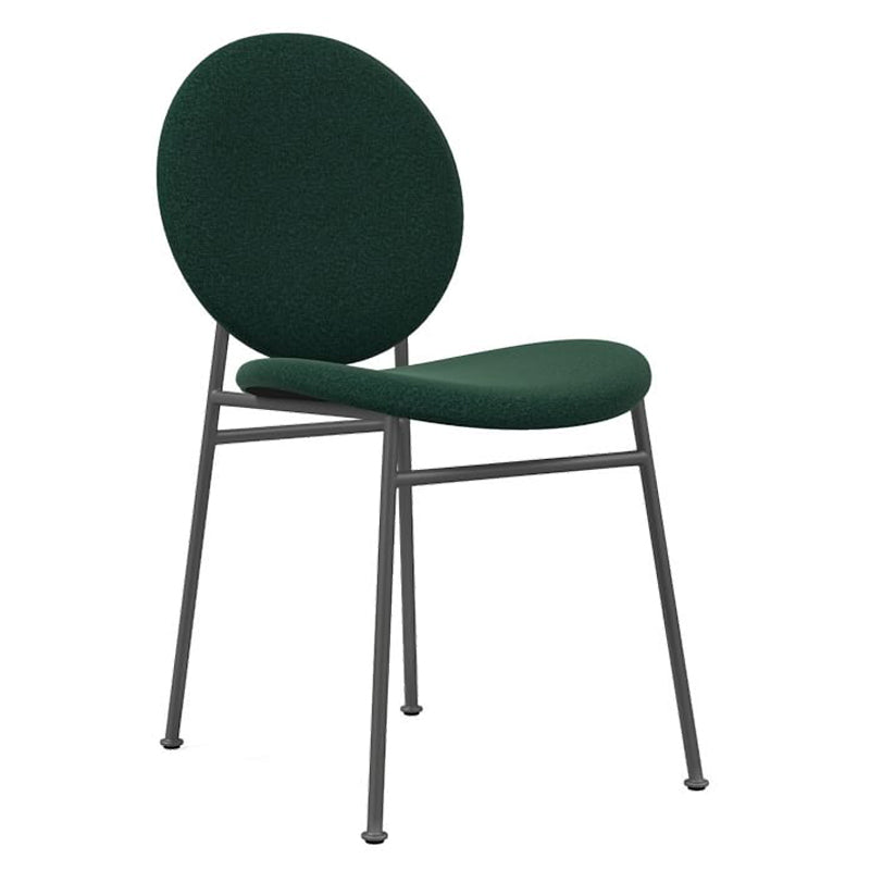 Metal Legs Dining Chairs Fabric Armless Dining Side Chair for Home