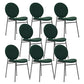 Metal Legs Dining Chairs Fabric Armless Dining Side Chair for Home