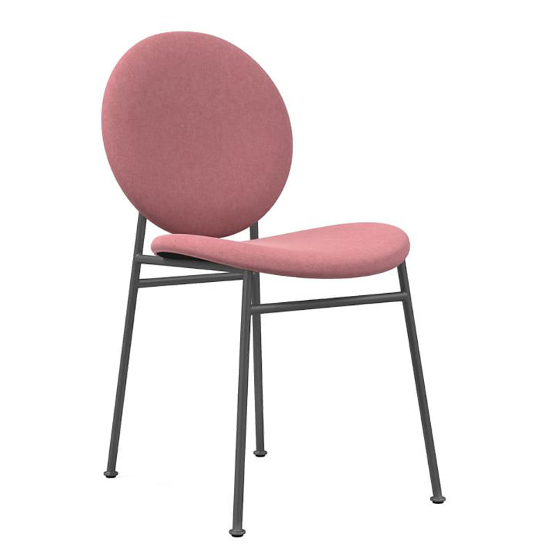 Metal Legs Dining Chairs Fabric Armless Dining Side Chair for Home