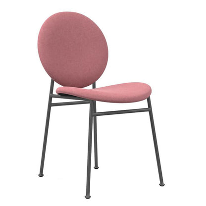Metal Legs Dining Chairs Fabric Armless Dining Side Chair for Home