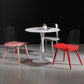 Scandinavian Plastic Dining Chairs Armless Low Back Dining Side Chair