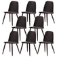 Scandinavian Plastic Dining Chairs Armless Low Back Dining Side Chair