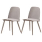 Scandinavian Plastic Dining Chairs Armless Low Back Dining Side Chair