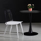 Scandinavian Plastic Dining Chairs Armless Low Back Dining Side Chair