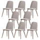 Scandinavian Plastic Dining Chairs Armless Low Back Dining Side Chair