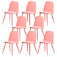 Scandinavian Plastic Dining Chairs Armless Low Back Dining Side Chair