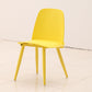 Scandinavian Plastic Dining Chairs Armless Low Back Dining Side Chair