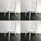 Scandinavian Plastic Dining Chairs Armless Low Back Dining Side Chair
