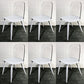 Scandinavian Plastic Dining Chairs Armless Low Back Dining Side Chair
