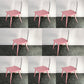 Scandinavian Plastic Dining Chairs Armless Low Back Dining Side Chair