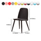 Scandinavian Plastic Dining Chairs Armless Low Back Dining Side Chair