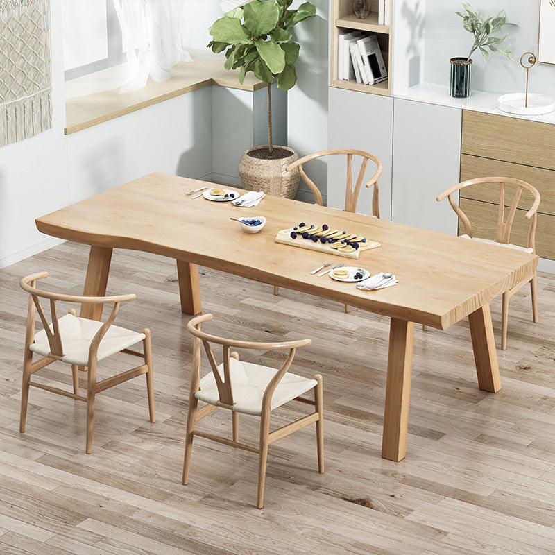 Juego de comedor moderno 1/2/5/7 PCS Mesa y sillas de comedor de madera sólida