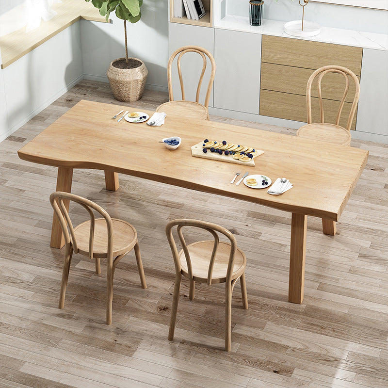 Juego de comedor moderno 1/2/5/7 PCS Mesa y sillas de comedor de madera sólida