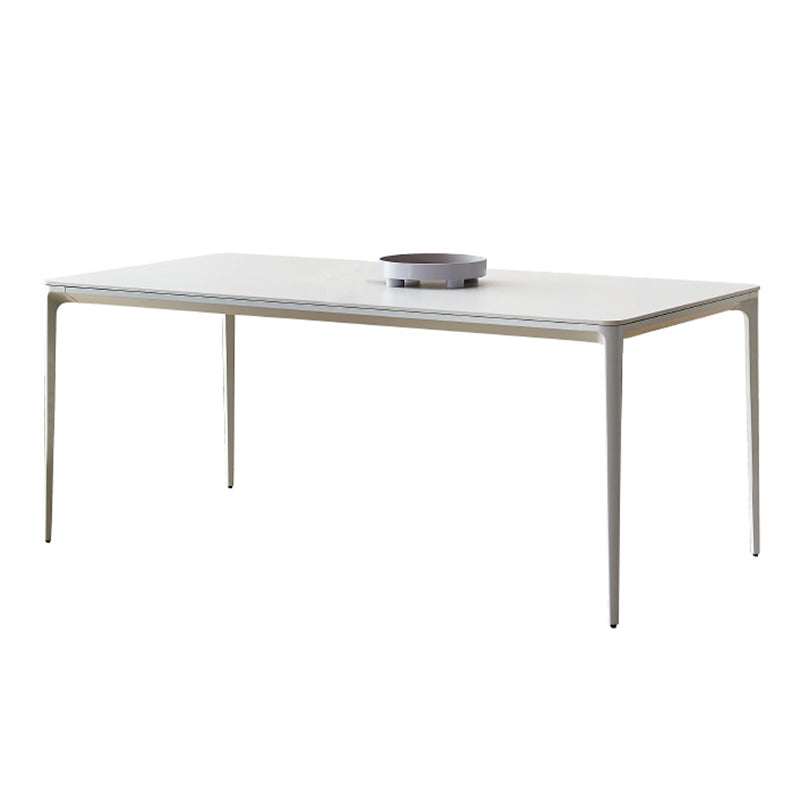 Rectángulo de diseñador 1/4/5/7 Piezas Mesa de comedor Juego de patas de interior Juego de comedor en blanco