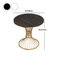 Glam Sintered Stone Dining Set Round 1/2/5 Pieces Dining Set with Pedestal Base