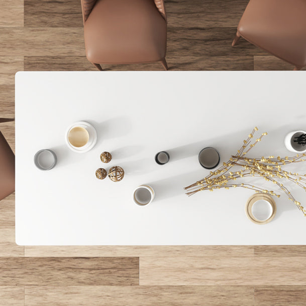 Modern Rectangle Sintered Stone Dining Table Set 1/4/5/6 Pieces Dining Set Clearhalo 'Dining Room Sets' 'Dining Tables & Seating' 'dining_room_set' 'furn' 'furn_dining_room_set' 'Furniture' 'Kitchen & Dining Furniture' 5846451