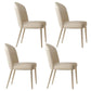 Glam Sintered Stone Dining Set 1/4/5/7 Pieces Dining Set with Pedestal Base 4 Beige Chairs Clearhalo 'Dining Room Sets' 'Dining Tables & Seating' 'dining_room_set' 'furn' 'furn_dining_room_set' 'Furniture' 'Kitchen & Dining Furniture' 5846469
