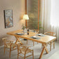 Modern 1/4/5 Pieces Dining Set Rectangle Pine Wood Dining Table for Dining Room Kitchen Clearhalo 'Dining Room Sets' 'Dining Tables & Seating' 'dining_room_set' 'furn' 'furn_dining_room_set' 'Furniture' 'Kitchen & Dining Furniture' 5846544