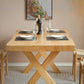 Modern 1/4/5 Pieces Dining Set Rectangle Pine Wood Dining Table for Dining Room Kitchen Clearhalo 'Dining Room Sets' 'Dining Tables & Seating' 'dining_room_set' 'furn' 'furn_dining_room_set' 'Furniture' 'Kitchen & Dining Furniture' 5846549
