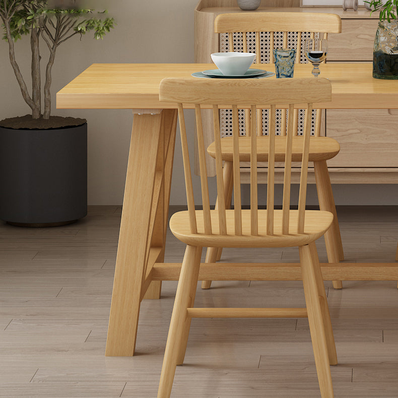 Moderno 1/3/4/5 pezzi set da pranzo tavolo da pranzo in legno di pino rettangolo per sala da pranzo