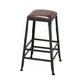 Industrial Metal Stool Wood Rectangle Seat Counter Stool in Matte Finish Clearhalo 'Bar Furniture' 'Bar Stools' 'bar_stools' 'furn' 'furn_bar_stools' 'Furniture' 'Kitchen & Dining Furniture' 5846843