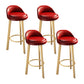 Contemporary Wood Stool Fabric Cushion in Matte Finish for Home