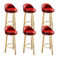 Contemporary Wood Stool Fabric Cushion in Matte Finish for Home