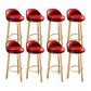 Contemporary Wood Stool Fabric Cushion in Matte Finish for Home