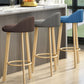 Contemporary Wood Stool Fabric Cushion in Matte Finish for Home