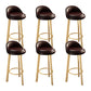Contemporary Wood Stool Fabric Cushion in Matte Finish for Home