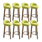 Contemporary Wood Stool Fabric Cushion in Matte Finish for Home