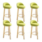 Contemporary Wood Stool Fabric Cushion in Matte Finish for Home