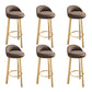 Contemporary Wood Stool Fabric Cushion in Matte Finish for Home