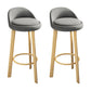 Contemporary Wood Stool Fabric Cushion in Matte Finish for Home