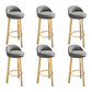 Contemporary Wood Stool Fabric Cushion in Matte Finish for Home