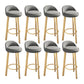 Contemporary Wood Stool Fabric Cushion in Matte Finish for Home
