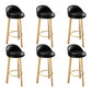 Contemporary Wood Stool Fabric Cushion in Matte Finish for Home