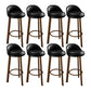 Contemporary Wood Stool Fabric Cushion in Matte Finish for Home