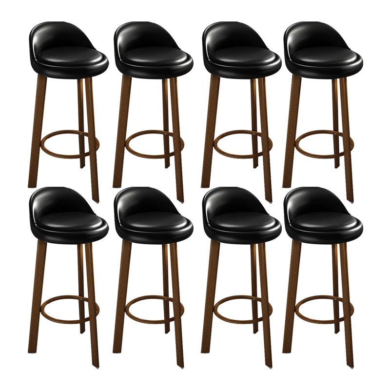 Contemporary Wood Stool Fabric Cushion in Matte Finish for Home